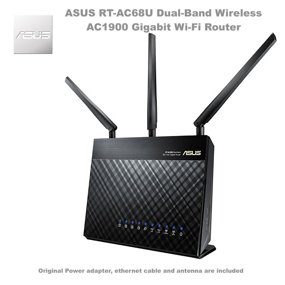 ASUS RT-AC68U Dual-Band Wireless AC1900 Gigabit Wi-Fi Router